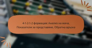 4-1-2-1-2 формация: Анализ на мача, Показатели за представяне, Обратна връзка