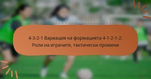 4-3-2-1 Вариация на формацията 4-1-2-1-2: Роли на играчите, тактически промени