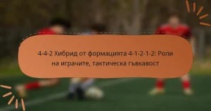 4-4-2 Хибрид от формацията 4-1-2-1-2: Роли на играчите, тактическа гъвкавост