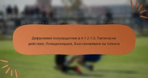 Дефанзивен полузащитник в 4-1-2-1-2: Тактически действия, Позициониране, Възстановяване на топката