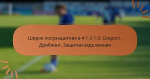 Широк полузащитник в 4-1-2-1-2: Скорост, Дриблинг, Защитни задължения