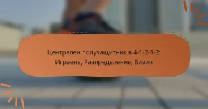Централен полузащитник в 4-1-2-1-2: Играене, Разпределение, Визия